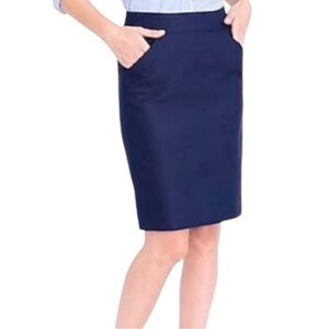 J. Crew Navy Pencil Skirt